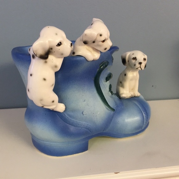 VINTAGE Lipper and Mann 101 Dalmatians Old Shoe Bank- BLUE - Picture 6 of 12